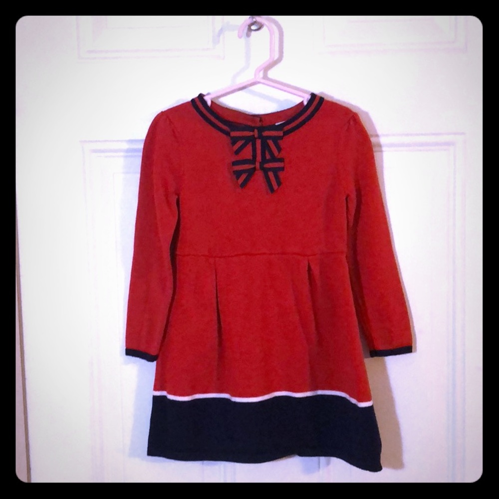 Janie & Jack red and blue 4T girl dress